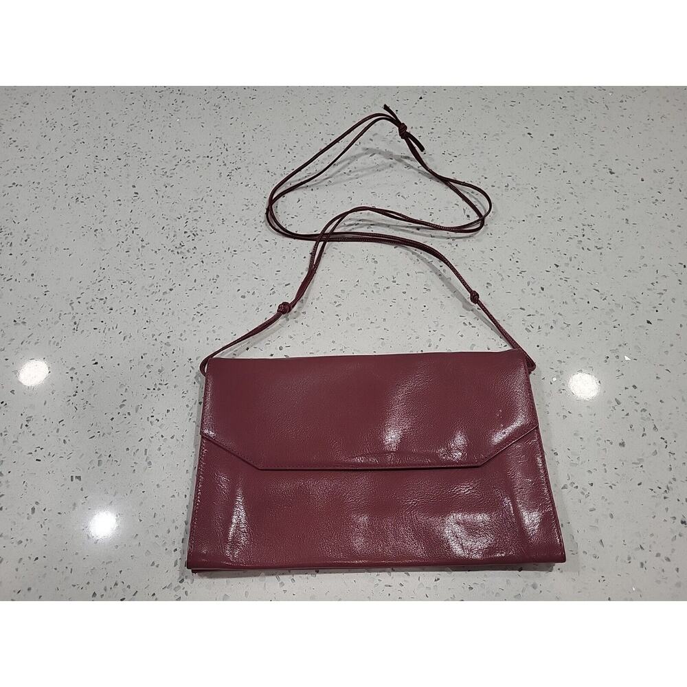 I MAGNIN Design Studio Leather Vintage Purse Mauve Pink Rose Made in Canada